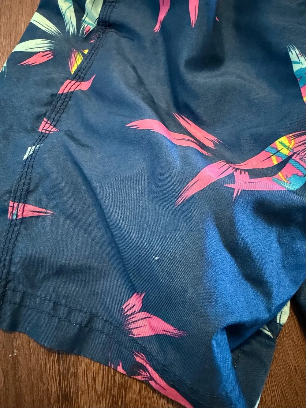 Kids' Navy & Teal Swim Shorts - Tropical and Dino Prints